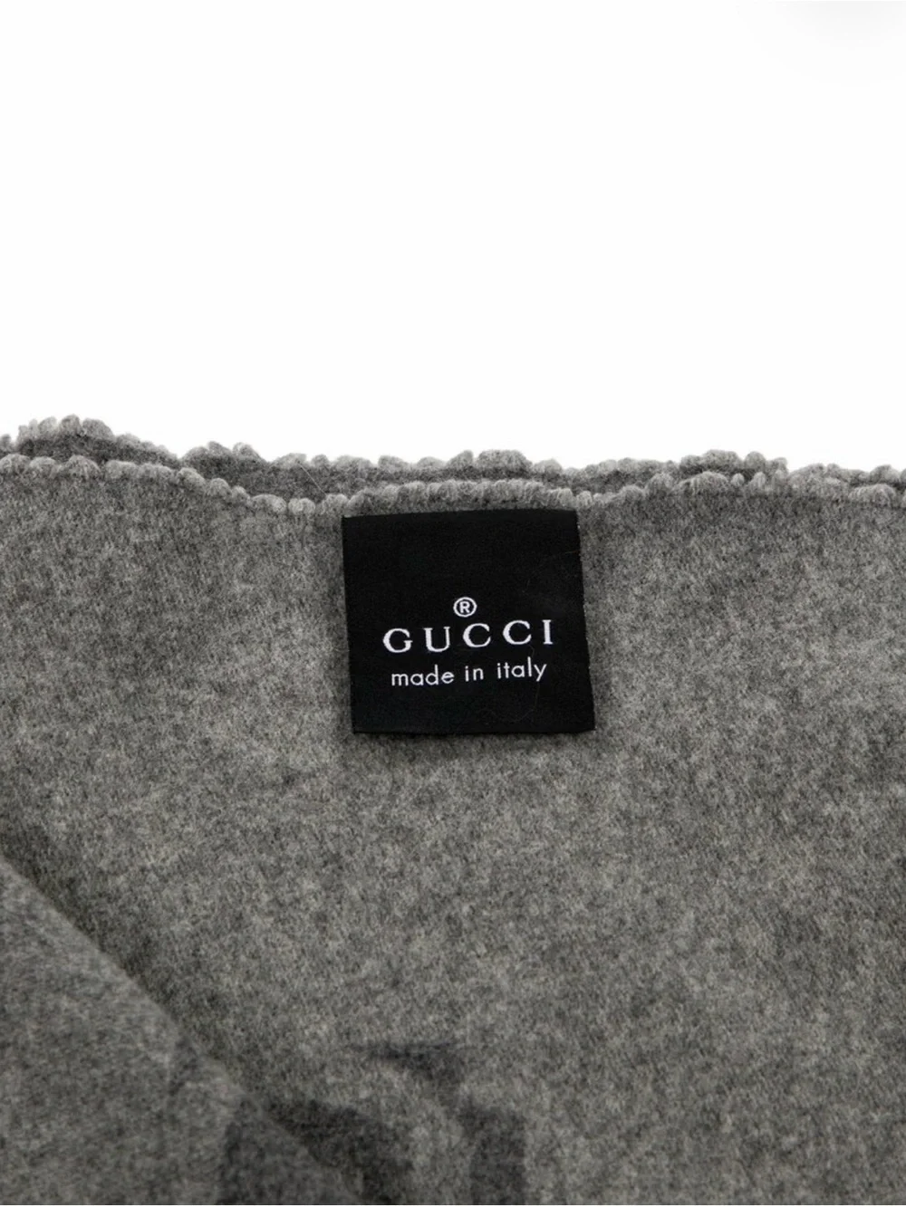 Gucci Home Blanket Two-Tone Gray- Wool & Cashmere